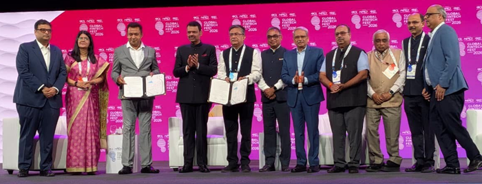 Maharashtra CM hands over possession letter to NSE India MD